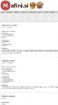Mobile Screenshot of mafini.si
